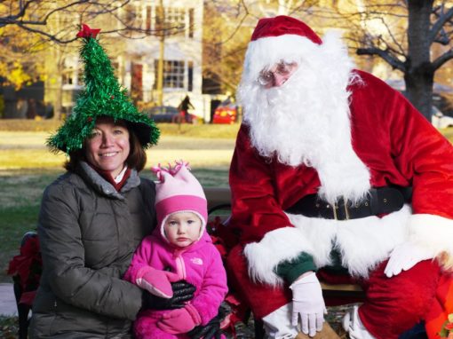 Santa Visits Rose Park