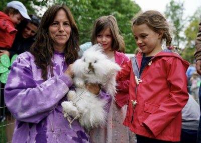 FPR Spring Fling 2017 - Family Holding A Furry Rabbit