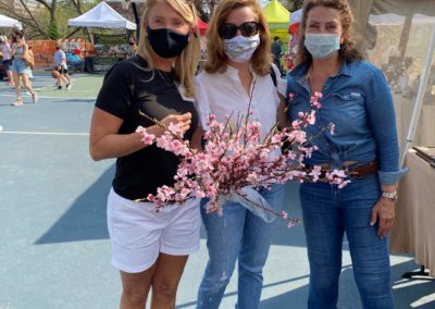 Gail Daubert, President of Friends of Rose Park, Center is Gwen Lohse, ANC Commissioner, and Right is Vender with Enise Jewelry