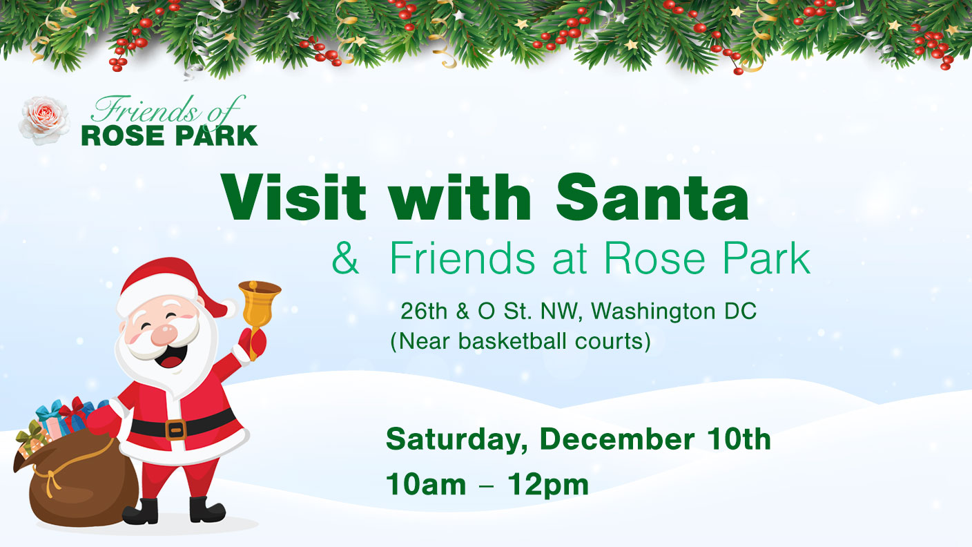 Friends of Rose Park - Visit with Santa Event Poster - Featured Image