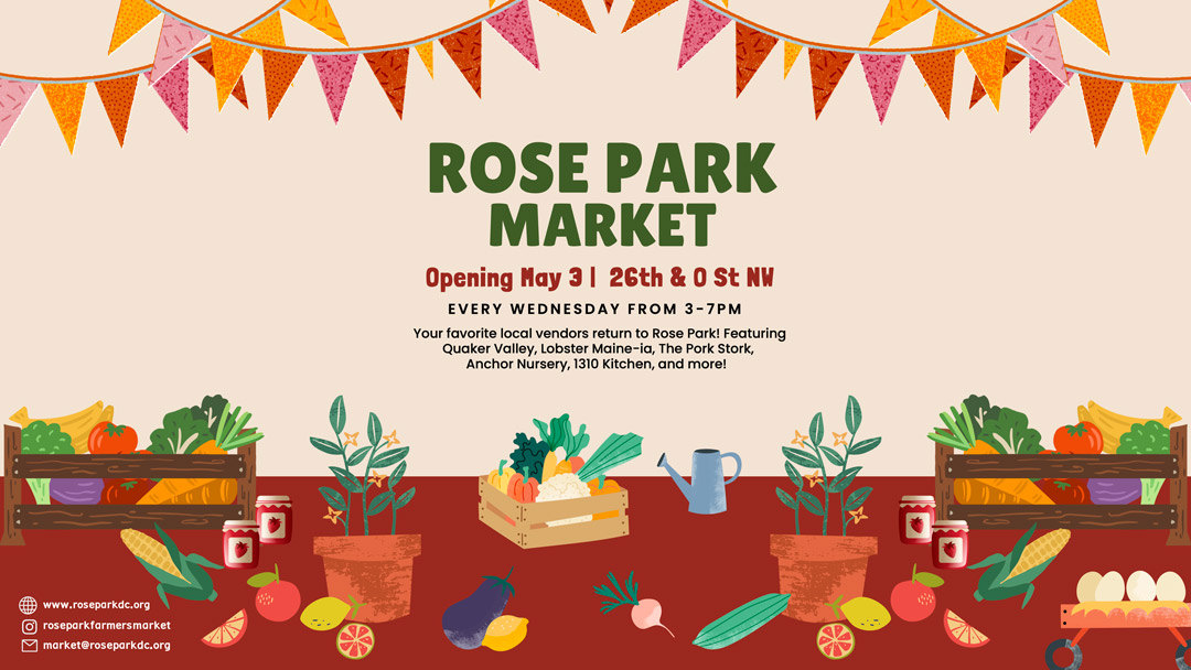 Rose Park Farmers Market – Opening Day May 3rd